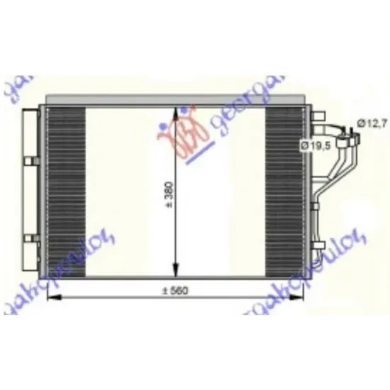 CONDENSER 1.4-1.6i PETROL(555x385x16) (KOYO)