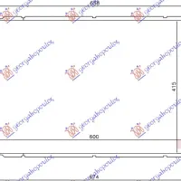 RADIATOR 1.6 16v PETROL MANUAL (600x415x16) (KOYO)