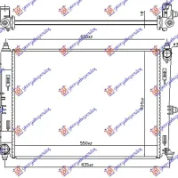 RADIATOR 1.5-2.0 PETROL MANUAL (550x400x16)