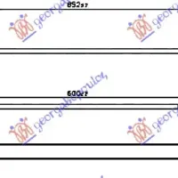 ADDITIONAL RADIATOR 1.8 HYBRID PETROL (600x76x22) (KOYO)