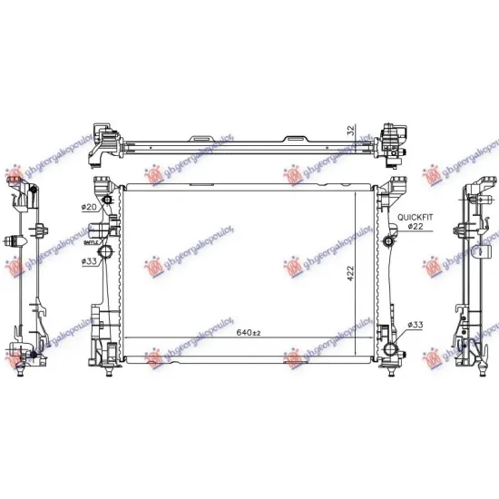 RADIATOR 2.0 PETROL AUTOMATIC (640x422) (KOYO)