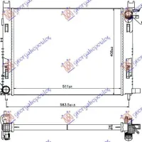 RADIATOR PETROL -DSL (+A/C) (51x40,8x2,7) (KOYO)