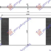 CONDENSER 1.4i 16v TURBO PETROL (650x310x16) (KOYO)