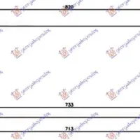 CONDENSER A/C 2.4 PETROL-2.5 TD 15.2mm (70x32x16) (KOYO)