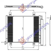 CONDENSER 1.0i -12V (400x330x16) (KOYO)