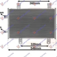 CONDENSER 1.5 D DIESEL (550x350x12) (KOYO)