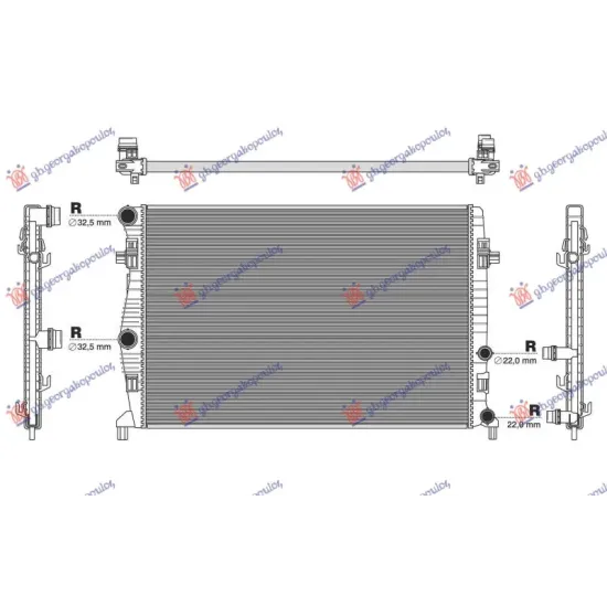 RADIATOR 1.0 TGI-1.0 TSI PETROL - 1.6 TDI DIESEL MANUAL/AUTO (650x439)(KOYO)