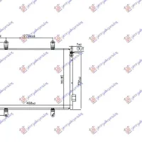 CONDENSER 1.0 PETROL (48.8x35.3x1.2) (KOYO)