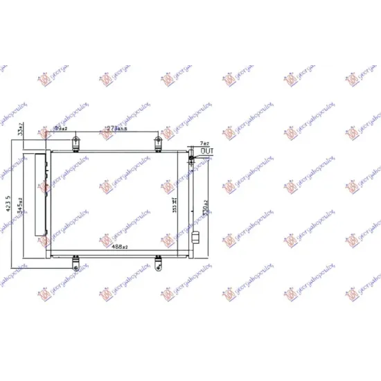 CONDENSER 1.0 PETROL (48.8x35.3x1.2) (KOYO)