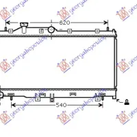 RADIATOR 2.0-2.5i-16V(34x68.5x16) MANUAL (KOYO)