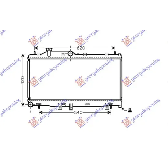 RADIATOR 2.0-2.5i-16V(34x68.5x16) MANUAL (KOYO) RADIATOR 2.0-2.5i-16V(34x68.5x16) MANUAL (KOYO)