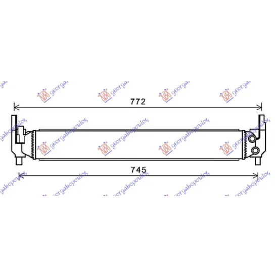 ADD RADIATOR 1,2-1,4 PETROL (646x86x56) (NISSENS)