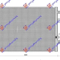 CONDENSER 1.3 TCE PETROL - 1.5 BLUEDCI DIESEL (544x386) (NISSENS)