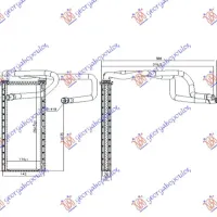 HEATER RADIATOR (285x114x26) (NISSENS)