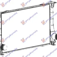 RADIATOR INTERCOOLER 1.6 D4D DIESEL (690X390X27) (NISSENS)