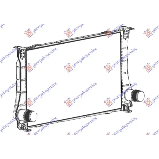 RADIATOR INTERCOOLER 1.6 D4D DIESEL (690X390X27) (NISSENS)