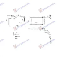 HEATER RADIATOR (162x261x33) (NISSENS)