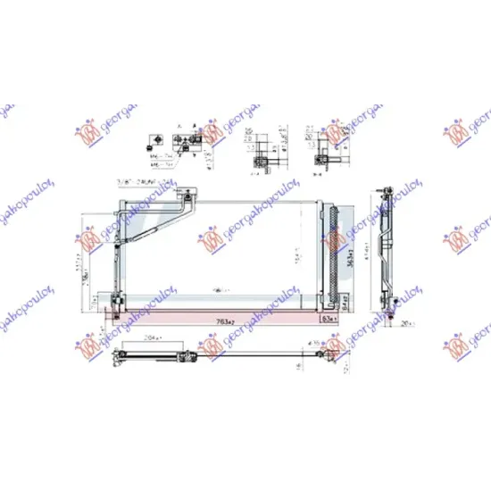 CONDENSER ALL MODEL PETROL (686x365) 07- (NISSENS)