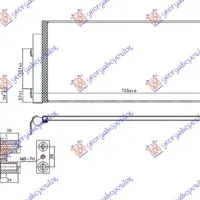 CONDENSER 1.3 D DIESEL (665x296x16) (NISSENS)