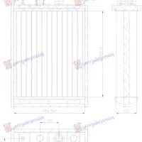 HEATER RADIATOR +/-AC (220x181x52) (NISSENS)