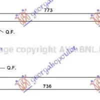 RADIATOR 1.0 TSi PETROL - 1.6 TDi DIESEL (650x325x24)