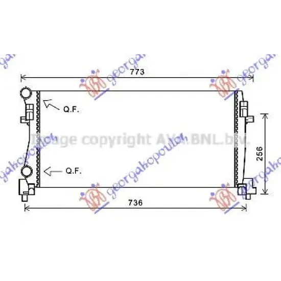 RADIATOR 1.0 TSi PETROL - 1.6 TDi DIESEL (650x325x24)