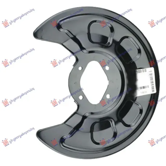 SPLASH PANEL BRAKE DISC FRONT (DISC DIAMETER 253/273MM) (WITH 4 BORES)