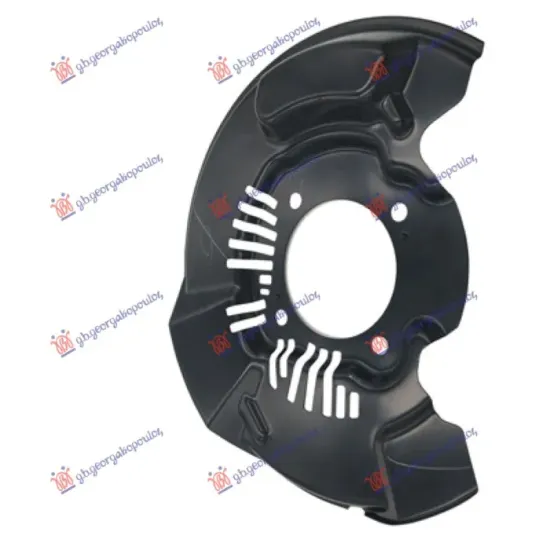 SPLASH PANEL BRAKE DISC FRONT (PANEL DIAMETER 355/100MM) (DISC DIAMETER 319MM) (WITH ESP WITH 4 BORES)