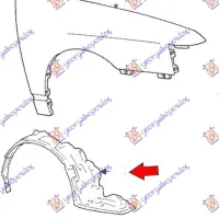 FRONT INNER PLASTIC FENDER