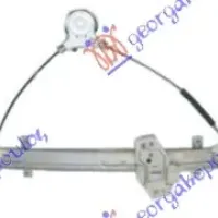 FRONT WINDOW REGULATOR ELECTRICAL 3D (WITHOUT MOTOR)