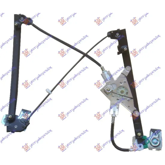 FRONT WINDOW REGULATOR ELECTRICAL 4/5D (WITHOUT MOTOR)