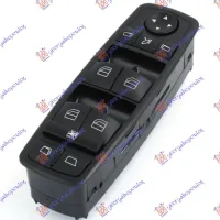 DOOR/MIRROR SWITCH FRONT FOLDABLE (BLACK) (with electric open rear windscreen) (3pin)