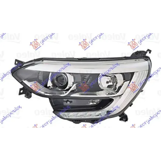 HEAD LAMP ELECTRICAL (H7/H7) CHROME W/LED DRL (VALEO) HEAD LAMP ELECTRICAL (H7/H7) CHROME W/LED DRL (VALEO)