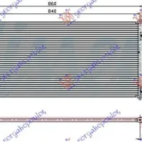 CONDENSOR BENZINĂ-DIESEL (80,5x36)