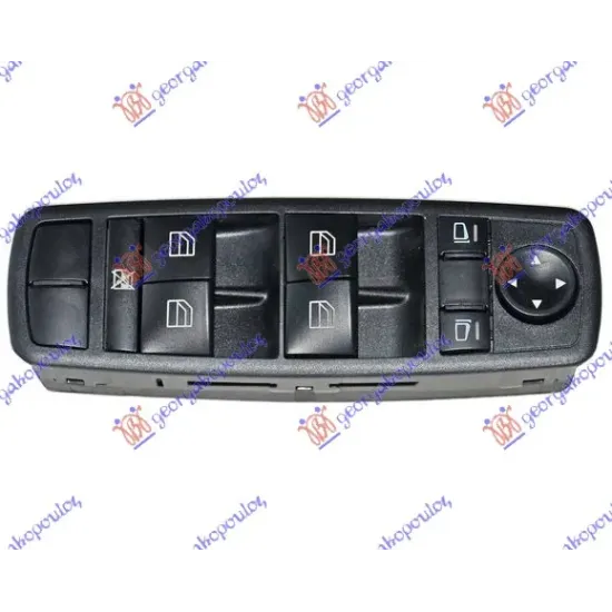 DOOR/MIRROR SWITCH FRONT (Black) (Quatern) (3pin)