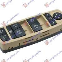 DOOR/MIRROR SWITCH FRONT WITH FOLDABLE (BEIGI) (WITH ELECTRIC OPEN REAR WINDSCREEN) (3PIN)