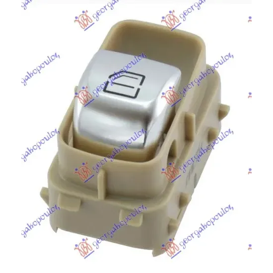 DOOR SWITCH FRONT (& REAR RH=LH) (Beige base/Silver bouton) (Red light) (4pin)