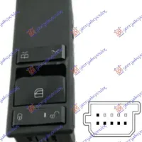 DOOR SWITCH CENTRAL LOCK (WITH CABIN LIGHTING) (6pin)