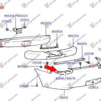 REAR BUMPER BRACKET SIDE UPPER (O)