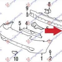 FRONT BUMPER ABSORBER 1997-1998