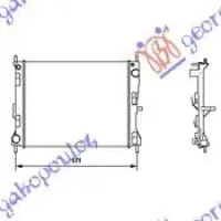 RADIATOR 1.5 DIESEL (-A/C) (49,4x41,5x2,3) UK