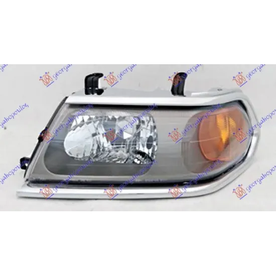 HEAD LAMP (CHROME FRAME) (DEPO)