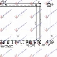 RADIATOR 2.9 TD DIESEL AUTO (510x660x26)