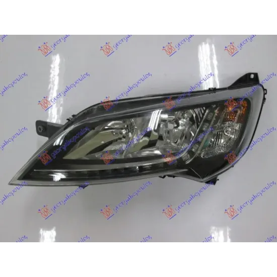 HEAD LAMP ELECTRICAL BLACK W/LED DRL (E) (TYC)