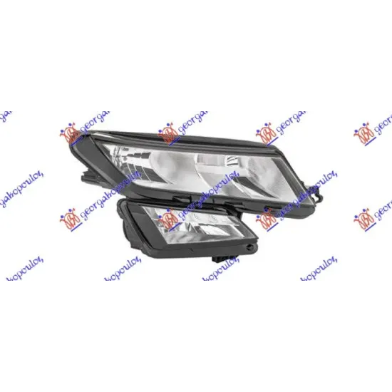 HEAD LAMP ELECTRICAL W/LED DRL (HELLA)