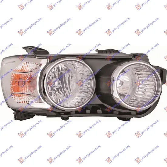 HEAD LAMP ELECTRICAL (CHROME RING) (DEPO)