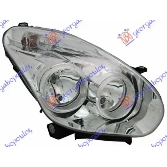 HEAD LAMP ELECTRICAL (WITH MOTOR) (E) (DEPO)