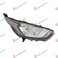HEAD LAMP (WITH MOTOR) (H7/H15) (BLACK) (E) (DEPO)