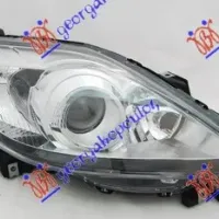HEAD LAMP (BLACK) 2008- (E) (DEPO)
