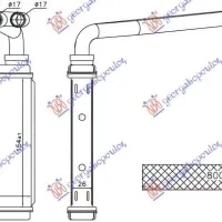 RADIATOR ÎNCĂLZIRE (154x158x26) (BR)